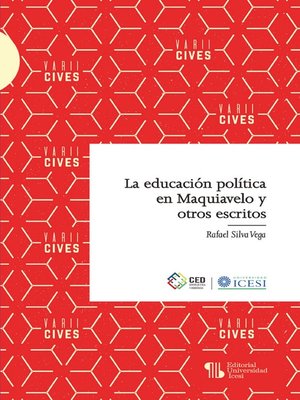 cover image of La educación política en Maquiavelo y otros escritos
